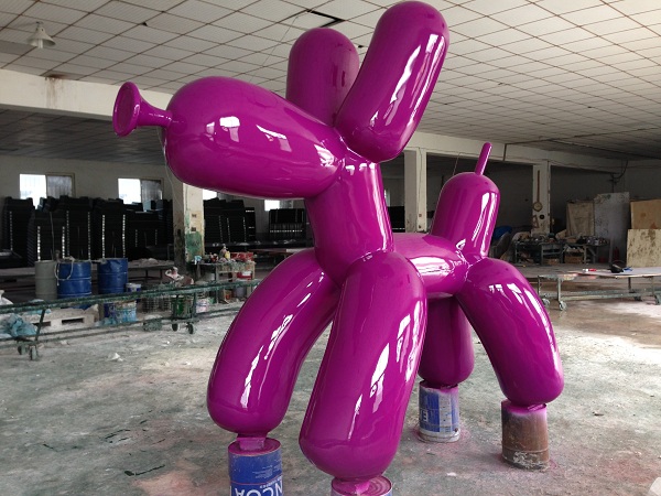 厂家***8狗年摆件玻璃钢气球狗|景观雕塑摆件
