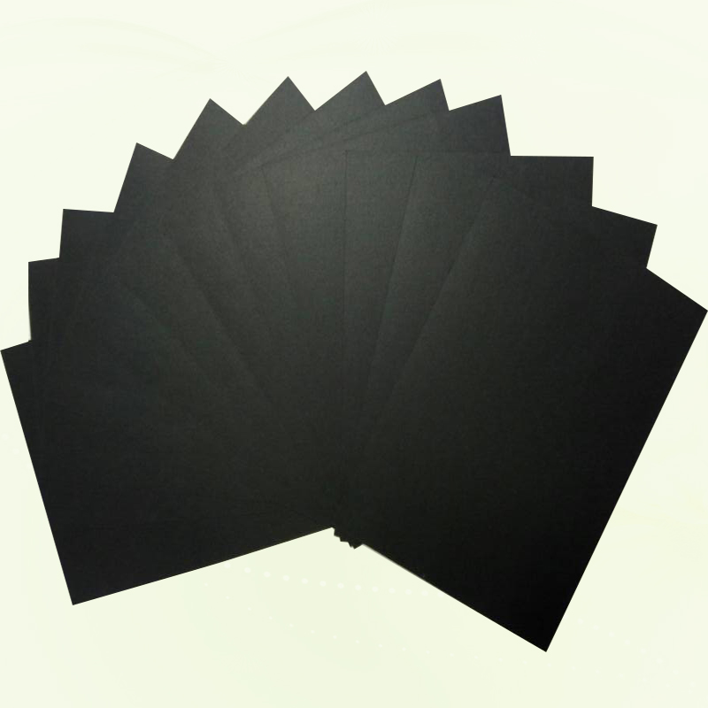 东莞黑卡纸厂家供应 110g双面透心黑卡纸 两面无色差黑卡纸