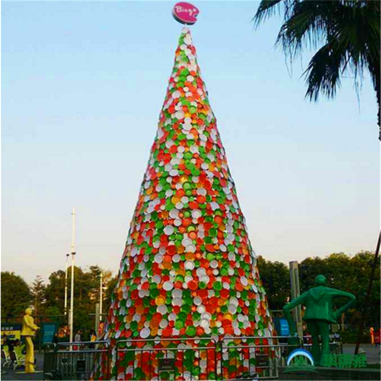 大型圣诞树定制led6米框架圣诞树金色室外大型广场圣诞树