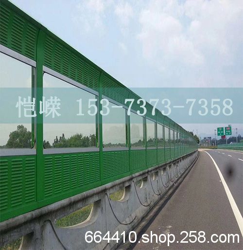 广西城市快速道路声屏障 南宁高速公路百叶穿孔镀锌彩钢铝隔音墙