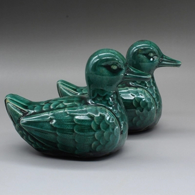 中国瓷都雕塑瓷可爱鸭子公仔家居摆件手工工艺装饰品