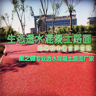 桂林市兴安县海绵城市建设供应商 ***生态透水混凝土路面厂家