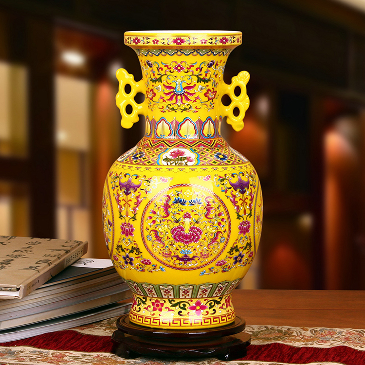 景德镇陶瓷小花瓶 艺术陶瓷摆件*** 简约仿古中式家居摆件