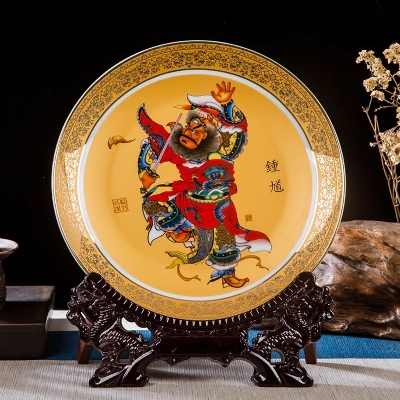 厂家生产定做陶瓷赏盘 收藏陶瓷盘 工艺品装饰摆件