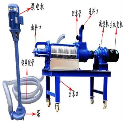 贵州省贵阳市息烽县猪粪脱水机生产厂家 送增压泵