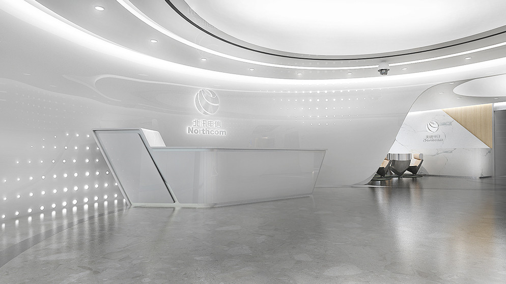 长沙北讯电信企业展厅设计案例欣赏